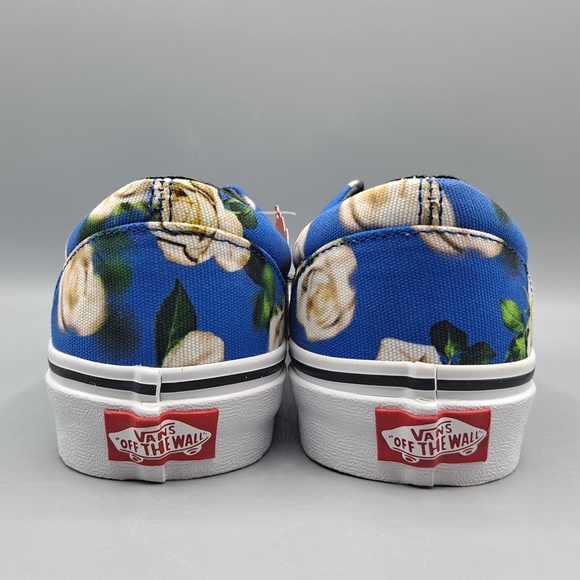 New Vans Era Romantic Floral Lapis Blue and White Flower Women's Size 8 - Picture 6 of 9
